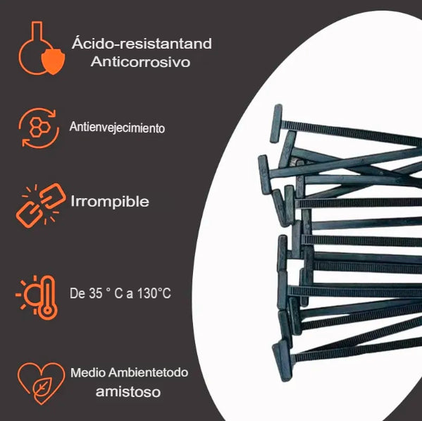 Hebilla universal de nailon para bridas