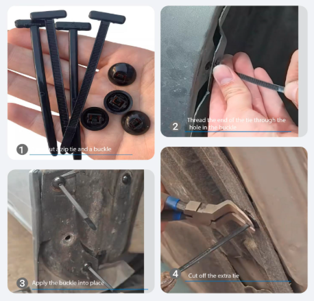 Hebilla universal de nailon para bridas