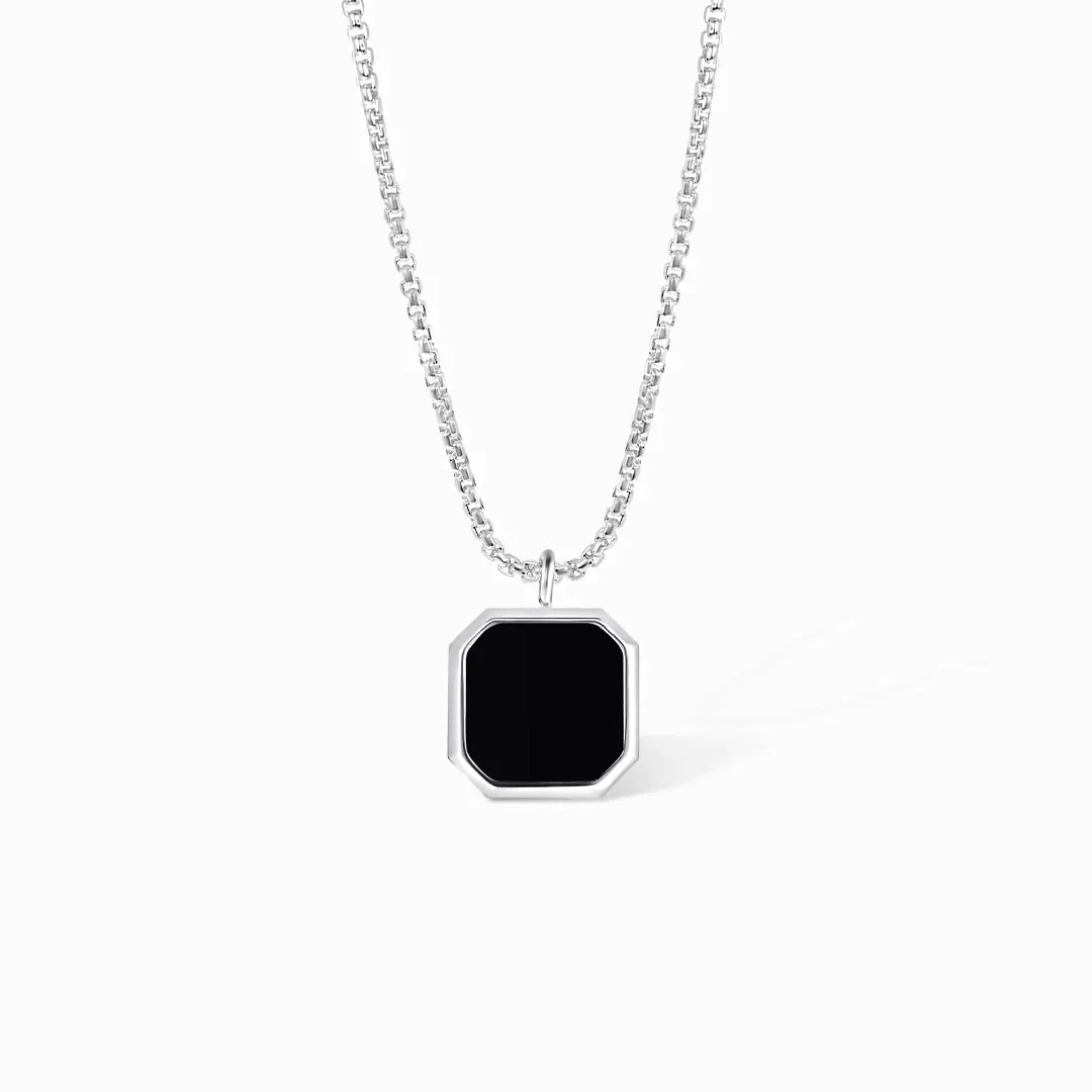 Para Mi Hijo | Collar Ajustable de Piedra Negra