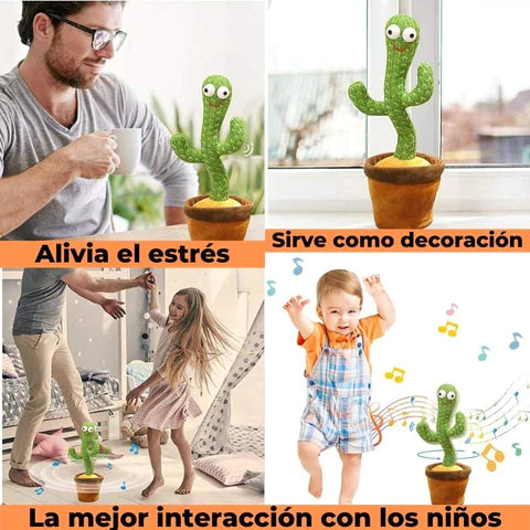 Cactus hablador y bailarín. Imita y reproduce canciones